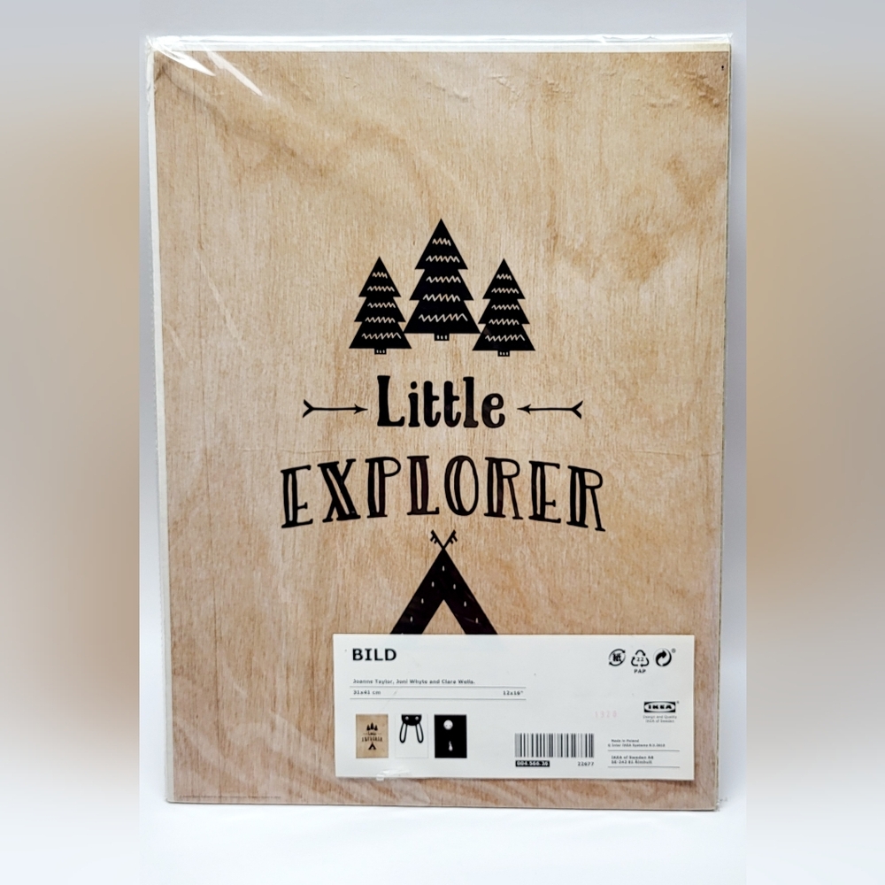 IKEA Bild Little Explorer Kids Art Print Set Wall Art Rabbit Cute Unique *READ
